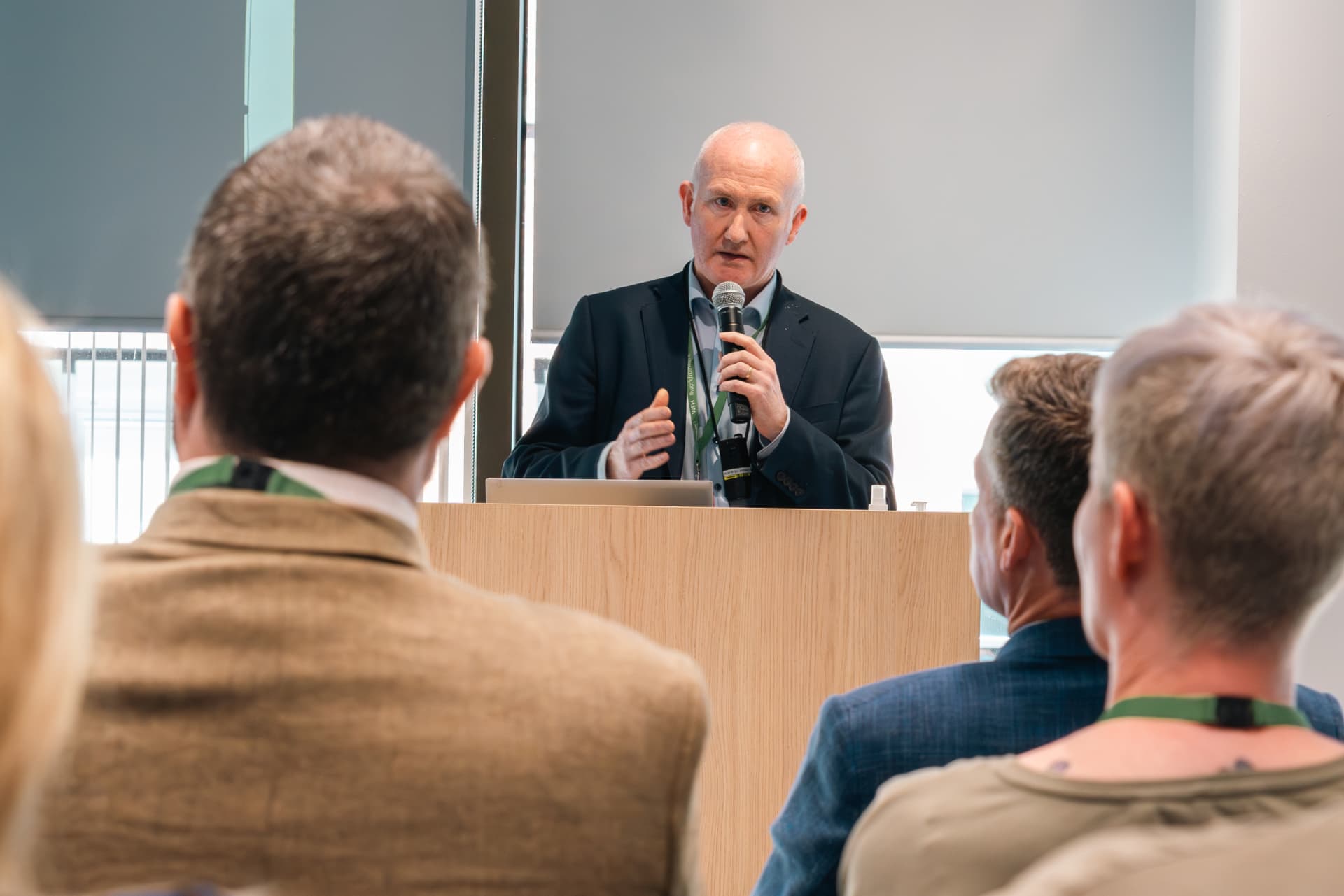 Speaker Tony Shannon, the Head of Digital Services at the Irish Office of Government Chief Information Officer, talking the event