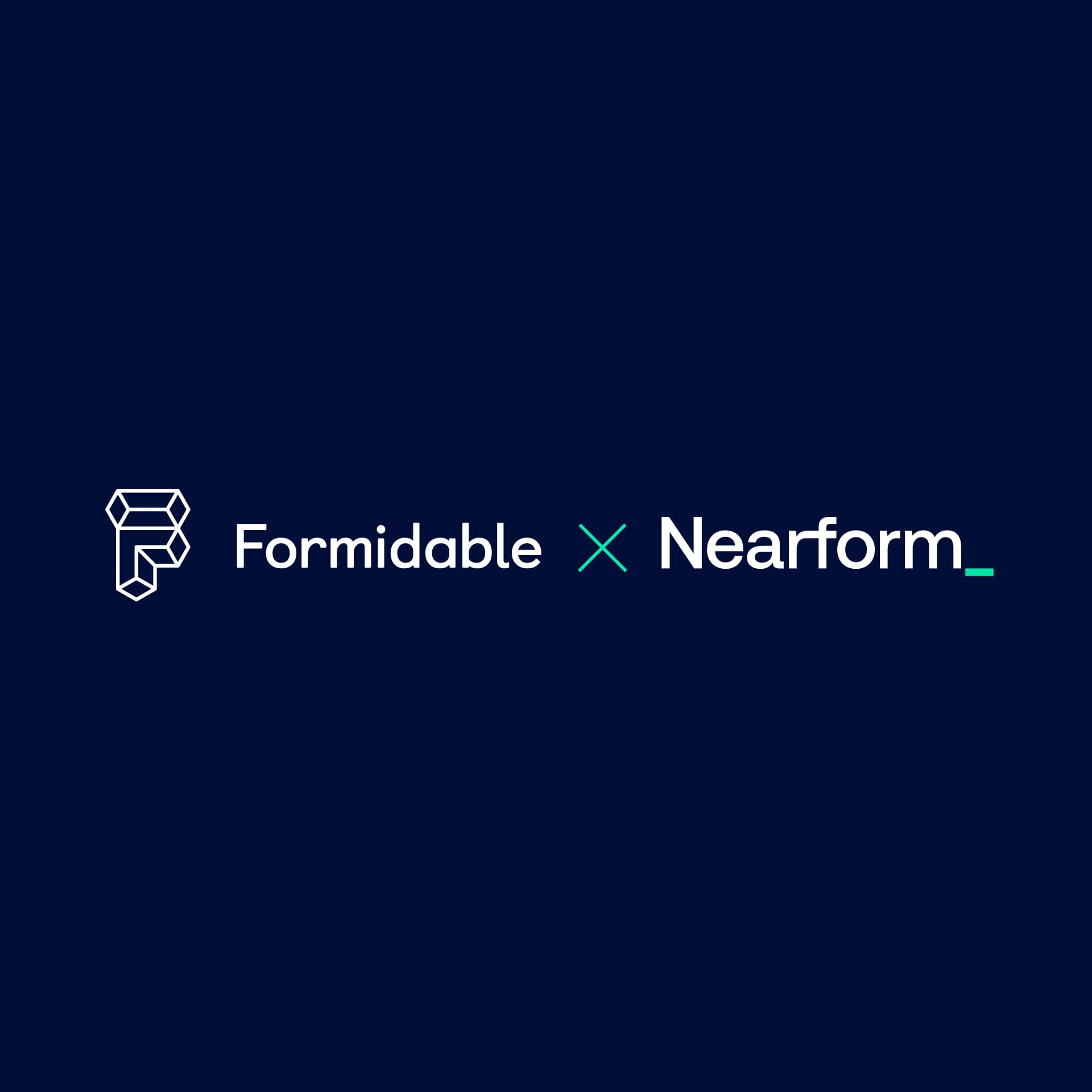 Graphic that says Formidable X Nearform