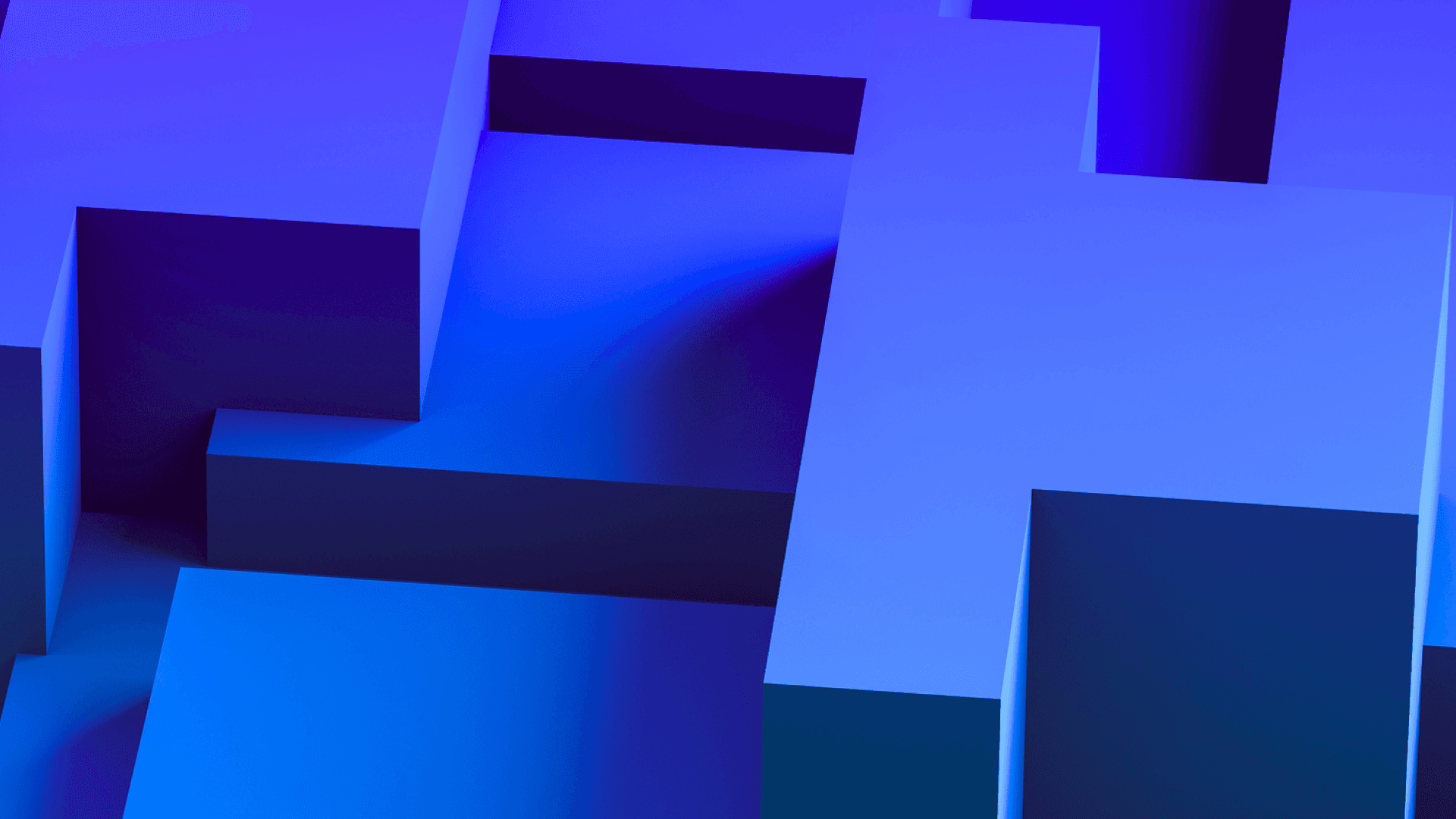 A puzzle-style grid of computer-generated blocks