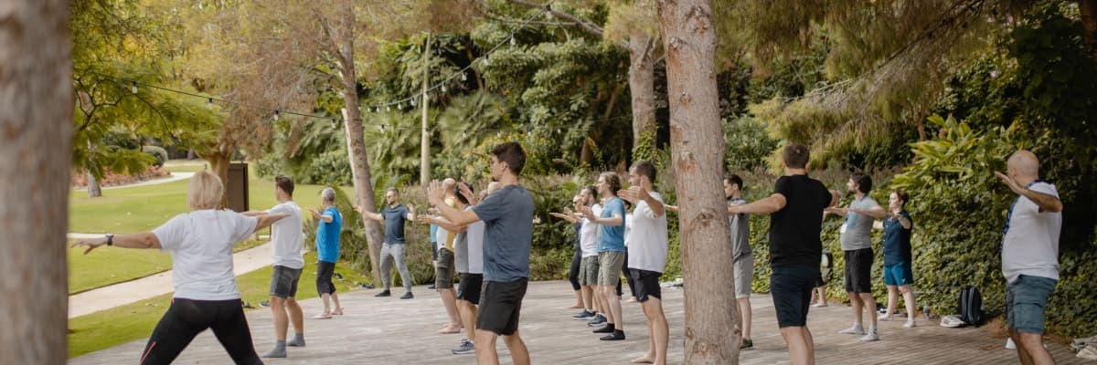 Wellness landing page section image