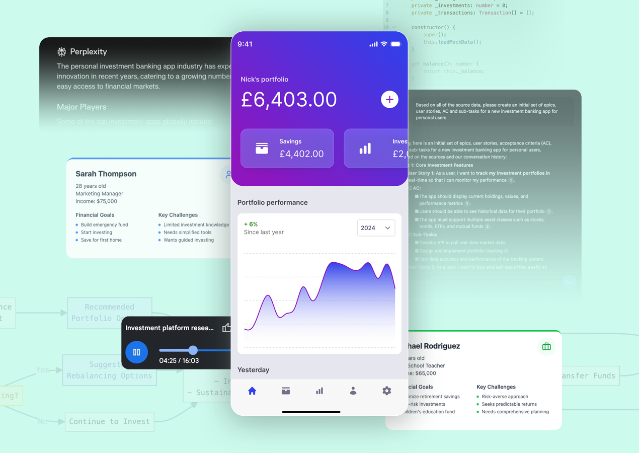 An example of using AI to create an investment platform app