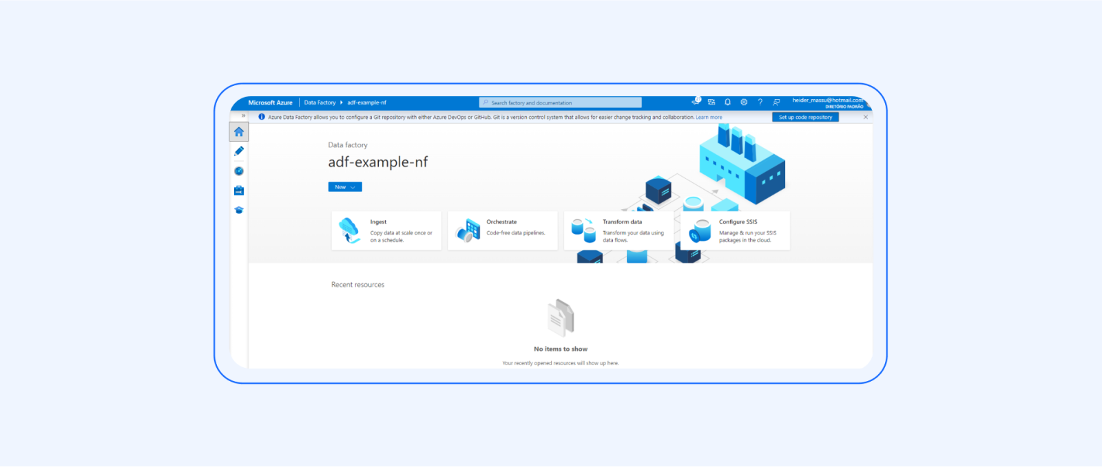 Azure Data Factory web.