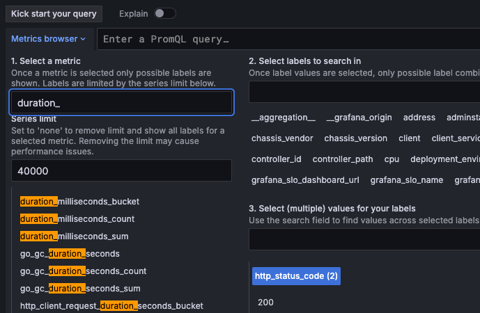 Grafana duration