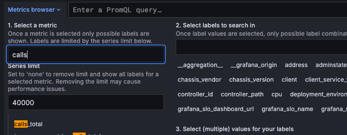 Grafana calls